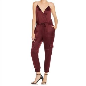 Parker khloe satin cargo jumpsuit